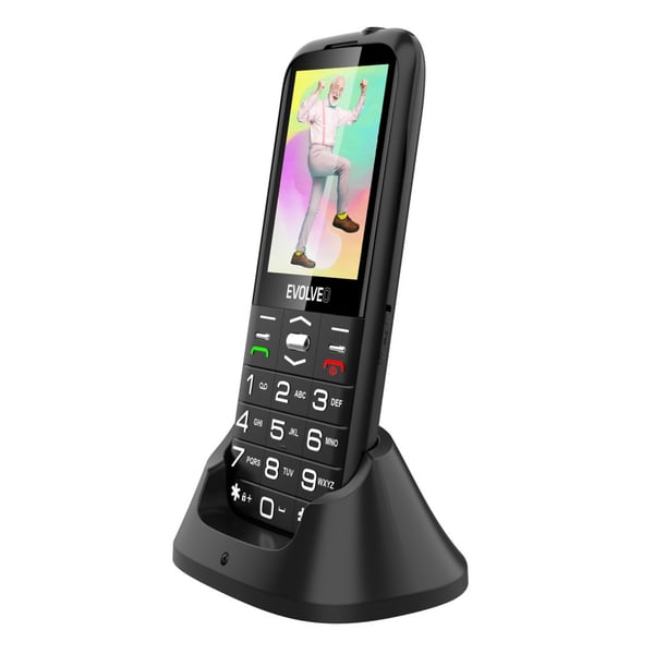 Miniatyrbild 2 av 6: Evolveo EasyPhone 8595683203531 mobiltelefoner 7,11 cm (2.8") 113 g Svart Seniortelefon
