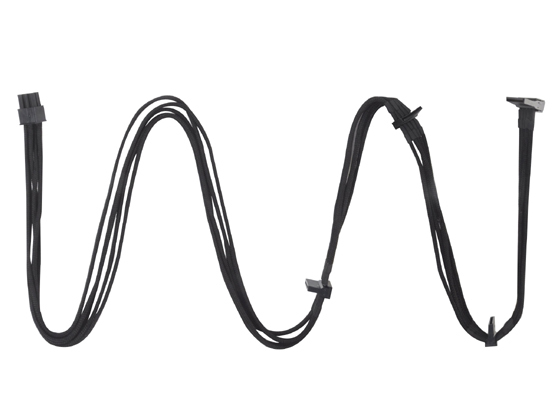 Silverstone PP06B-4SATA10 SATA-kabel 0,55 m Sort