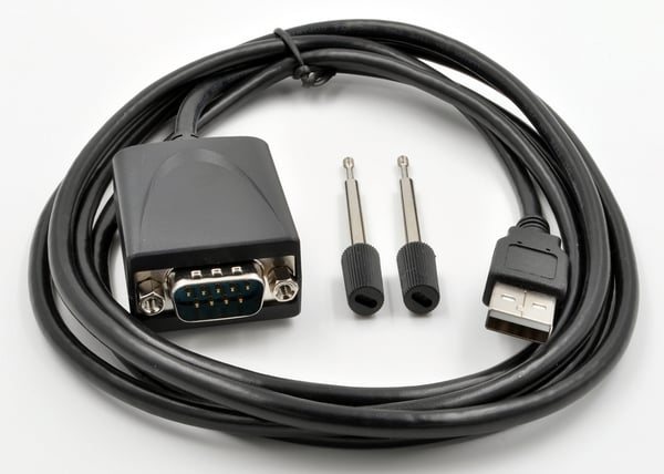 EXSYS EX-1311-2-5V seriella kablar Svart 1,8 m USB Type-A RS-232