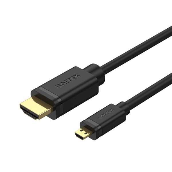 UNITEK Y-C182 HDMI-kaapeli 2 m HDMI-tyyppi D (mikro) HDMI-tyyppi A (vakio) Musta