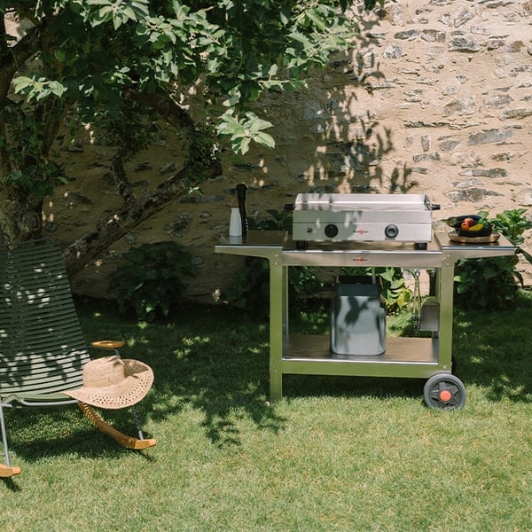Miniatyrbillede 5 af 7: Krampouz PFSV2MA-KR barbecue & grill Bordplade propan/butan Rustfrit stål 3400 W