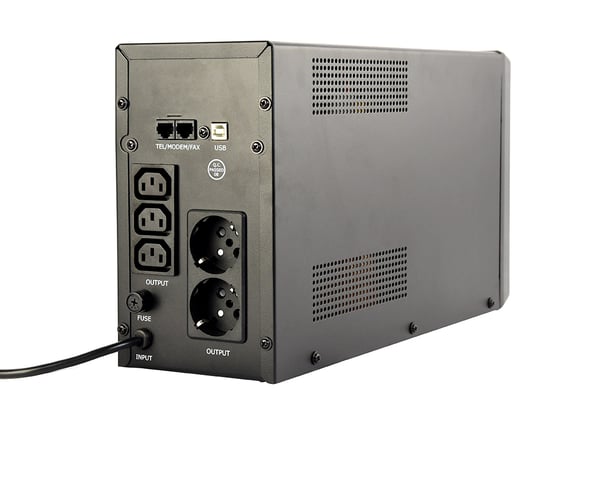 Gembird EG-UPS-035 UPS-enhed Interaktivt indgangsstik 2 kVA 1200 W 5 AC stikkontakt(er)