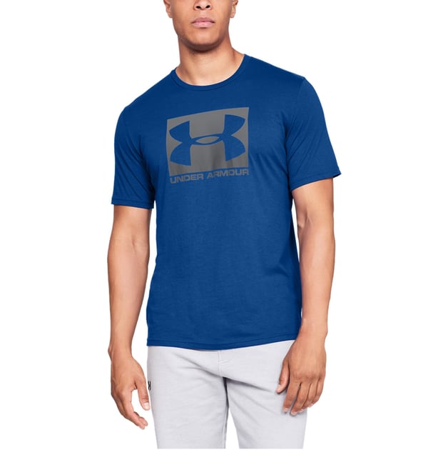 Pikkukuva 5 / 5: Under Armour Boxed Sportstyle T-paita Pyöreä pääntie Lyhyt hiha Puuvilla, Polyesteri