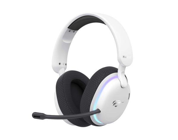 Havit Fuxi-H7 Hörlurar Kabel & Trådlös Huvudband Spela USB Type-C Bluetooth Svart, Vit