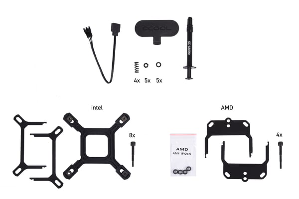 Alphacool 13066 kylsystem för dator Processor Vätskekylningskit Svart 1 styck