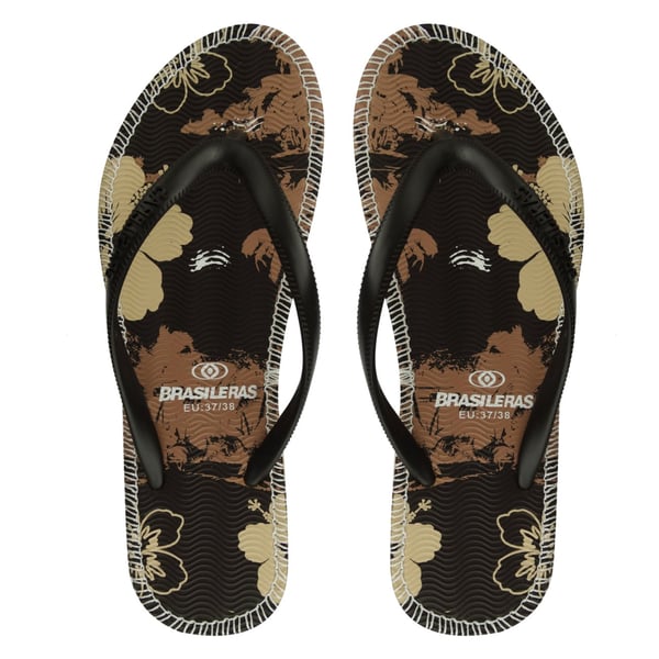 Brasileras UBFLOR20_35-36 klipklap og badesandal Hunstik Brun
