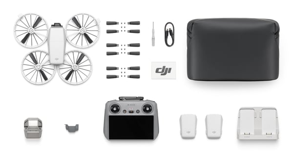 Miniatyrbillede 4 af 10: DJI Flip Fly More Combo RC 2 4 rotorer Quadrokopter 48 MP 3840 x 2160 pixel 3110 mAh Sort, Hvid