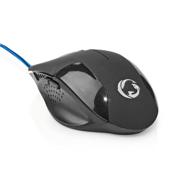 Nedis GMWD110BK mus Spil Højre hånd USB Type-A Optisk 7200 dpi