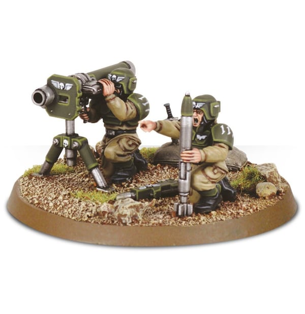 Miniatyrbillede 2 af 12: Games Workshop Cadian Heavy Weapon Squad
