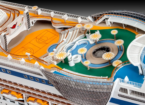 Revell AIDAblu Passagerarskeppsmodell Monteringssats 1:400