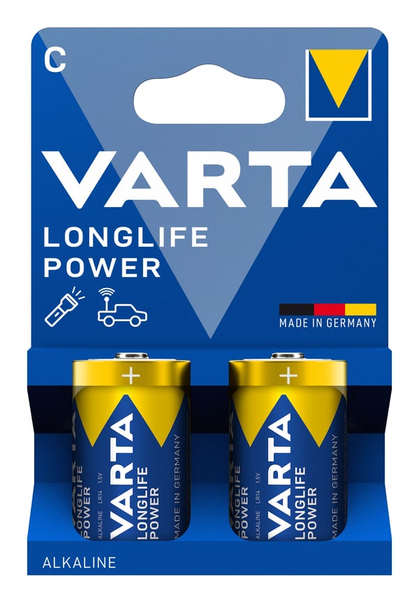 1x2 Varta Longlife Power Baby C LR14
