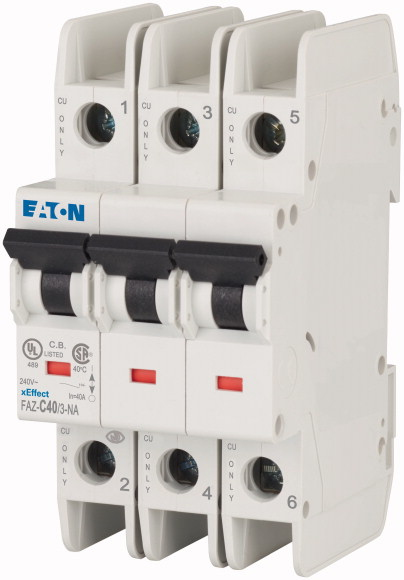 Eaton FAZ-C40/3-NA kredsløbsafbryder Miniature strømafbryder Type C