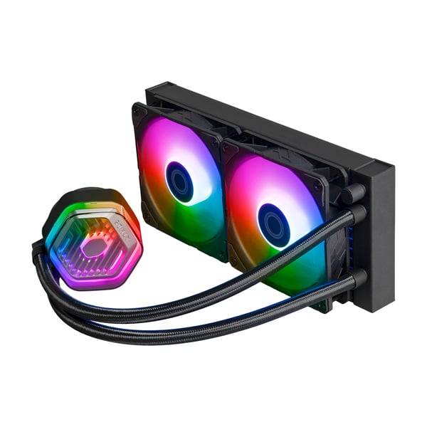 Pikkukuva 2 / 7: Cooler Master MasterLiquid 240 ATMOS Suoritin All-in-one-nesteenjäähdytin 12 cm Musta