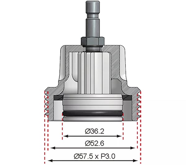 BGS technic Adaptor No. 8 for BGS 8027