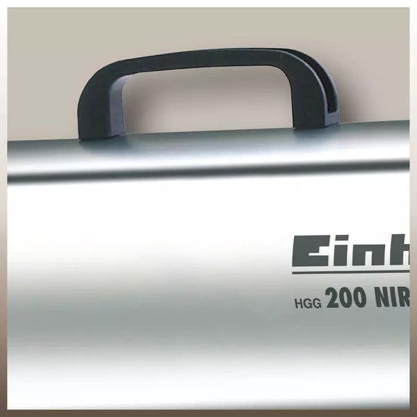 Miniatyrbillede 4 af 6: Einhell HGG 200 Niro Vario Varmluftspistol 38 W Sort, Sølv