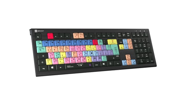 Logickeyboard LKB-PPROCC-A2PC-DE Tastatur USB QWERTZ Tysk Sort (LKB-PPROCC-A2PC-DE)