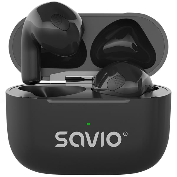 Pikkukuva 11 / 12: Savio TWS-02 PRO kuulokkeet ja kuulokemikrofoni Langaton In-ear Musiikki/Päivittäin USB Type-C Bluetooth Musta