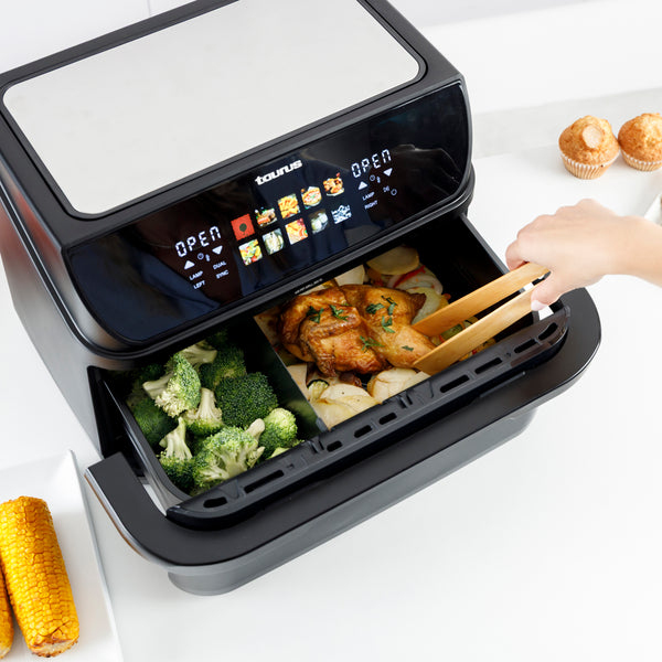 Miniatyrbillede 2 af 10: Taurus GRILL 360 XL Enkelt 10 L 2800 W Varmluftsteger Sort