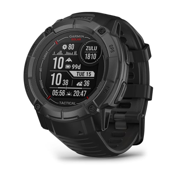 Miniatyrbild 1 av 13: Garmin Instinct 2X Solar Tactical Edition 2,79 cm (1.1") MIP 50 mm Digital 176 x 176 pixlar Pekskärm Svart GPS
