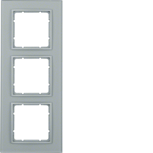 Berker 10136414 kontaktplade & kontakthætte Aluminium