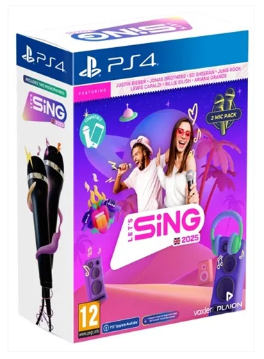 Let's Sing 2025 - Dubbelmikrofonpaket (Playstation 4)