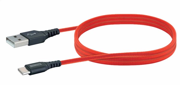 Pikkukuva 1 / 2: Schwaiger LPRO510 501 USB-kaapeli USB 3.2 Gen 1 (3.1 Gen 1) 1,2 m USB A USB C 0,48 Gbit/s Punainen
