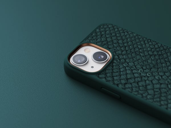 Miniatyrbillede 2 af 26: Njord byELEMENTS Salmon Leather Magsafe mobiltelefon etui 15,5 cm (6.1") Cover Grøn