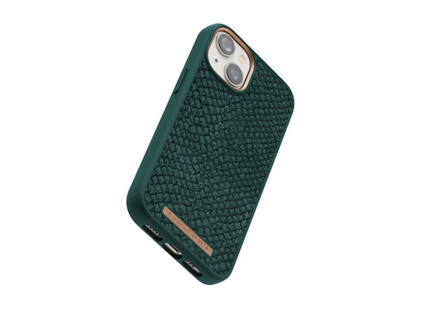 Njord byELEMENTS Salmon Leather Magsafe mobiltelefon etui 15,5 cm (6.1") Cover Grøn
