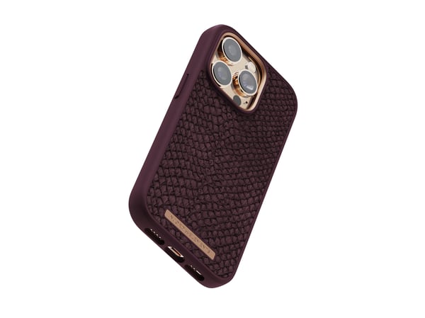 Miniatyrbillede 7 af 26: Njord byELEMENTS Salmon Leather Magsafe mobiltelefon etui 15,5 cm (6.1") Cover Rød