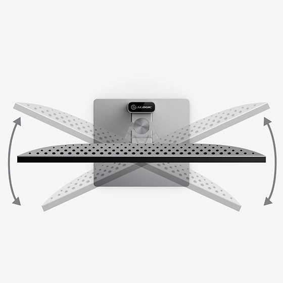 Pikkukuva 5 / 5: ALOGIC 27F34KCPD tietokoneen litteä näyttö 68,6 cm (27") 3840 x 2160 pikseliä 4K Ultra HD Hopea