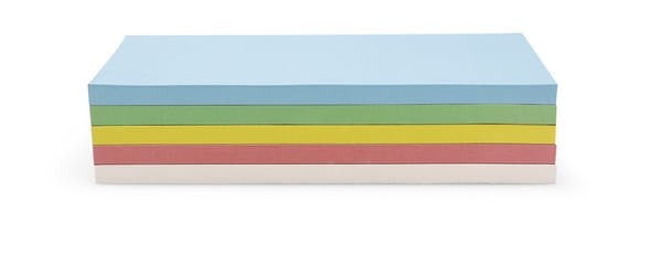 Magnetoplan 111151590 selvklæbende etiket Rektandel Blå, Grøn, Lyserød, Hvid, Gul 250 stk