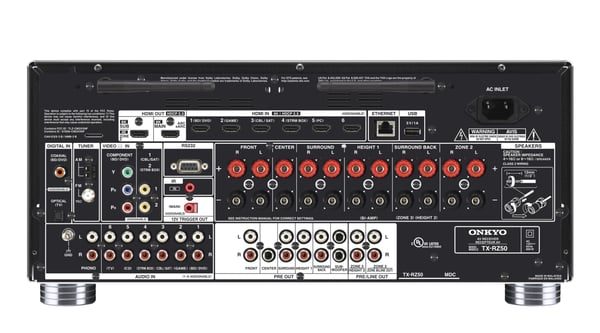 Pikkukuva 6 / 7: ONKYO TX-RZ50 viritinvastaanotin 250 W 11.2 kanavaa Surround 3D Musta