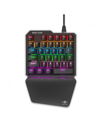 Miniatyrbillede 5 af 8: Spirit of Gamer Xpert Gameboard G700 tastatur Mus inkluderet Spil USB QWERTY Engelsk Sort
