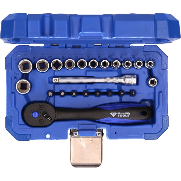 Brilliant Tools BT020023 hylsy & hylsysarja Pistorasiasarja