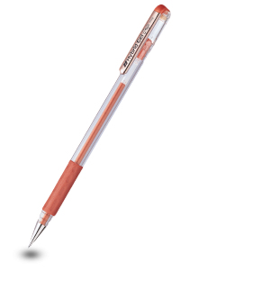 Miniatyrbillede 1 af 2: Pentel K118-ME gel pen Lukket gelepen Brun 1 stk