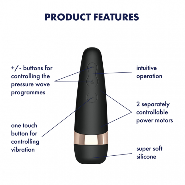 Satisfyer Pro 3+ Vibratorstav Ambidextrous