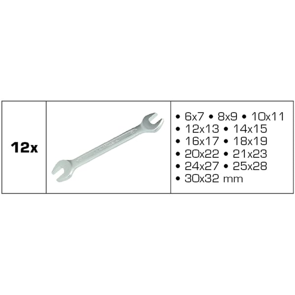 Brilliant Tools BT010012 åben svensknøgle
