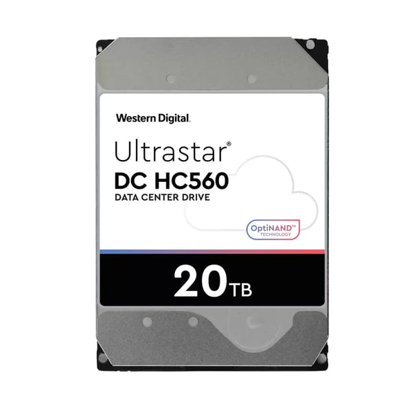 Miniatyrbillede 2 af 3: Western Digital Ultrastar DC HC560 harddisk 20 TB 7200 rpm 512 MB 3.5" SATA