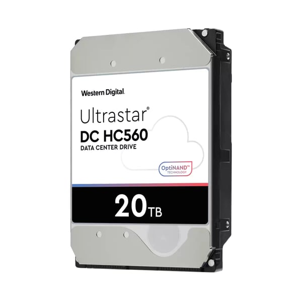 Miniatyrbillede 1 af 3: Western Digital Ultrastar DC HC560 harddisk 20 TB 7200 rpm 512 MB 3.5" SATA