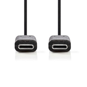 Nedis CCGB64700BK20 USB-kabel USB 3.2 Gen 1 (3.1 Gen 1) 2 m USB C 5 Gbit/sek. Sort