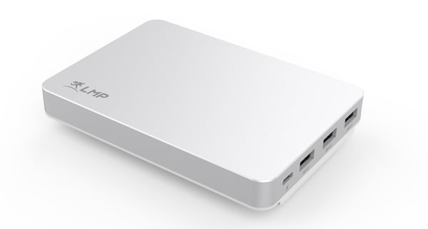 LMP 23790 tallennusaseman telakointiasema USB 3.2 Gen 2 (3.1 Gen 2) Type-C Valkoinen, Hopea