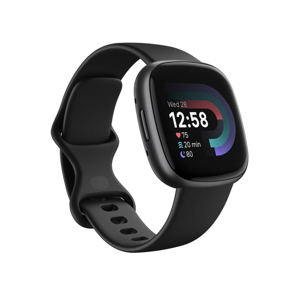 Miniatyrbild 1 av 5: Fitbit Versa 4 Digital Pekskärm grafit GPS