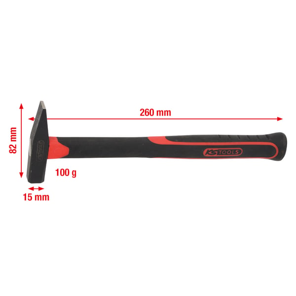 KS Tools 142.1311 hammare Hammare med korspen Svart