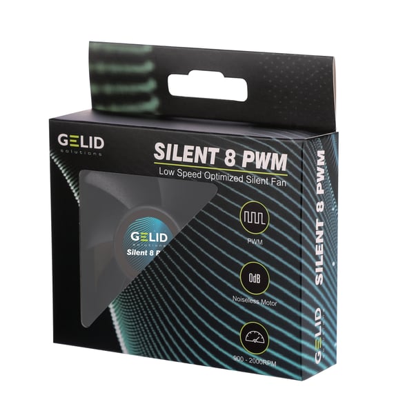 Gelid Solutions FN-PX08-21 Computerkølesystem Computerkabinet Ventilator 8 cm Sort 1 stk