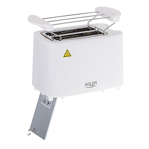 Miniatyrbillede 13 af 13: Adler AD 3223 brødrister 6 2 skive(r) 750 W Hvid