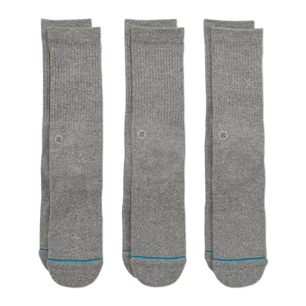 Miniatyrbild 1 av 2: Stance Icon 3 Pack Hankoppling Crew-sockar Grå 3 par