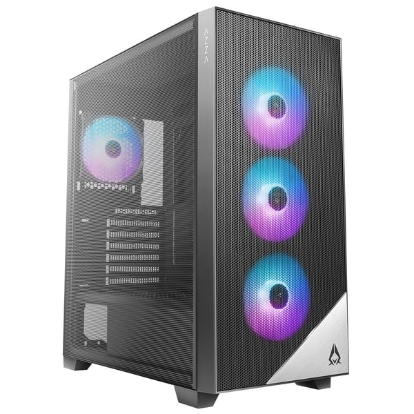 Azza CSAZ-480 datorväskor Midi Tower Svart