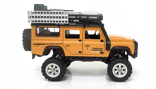 Amewi RC Bil D90X28 Crawler 4WD Li-Po Batteri 300mAh gul/8+