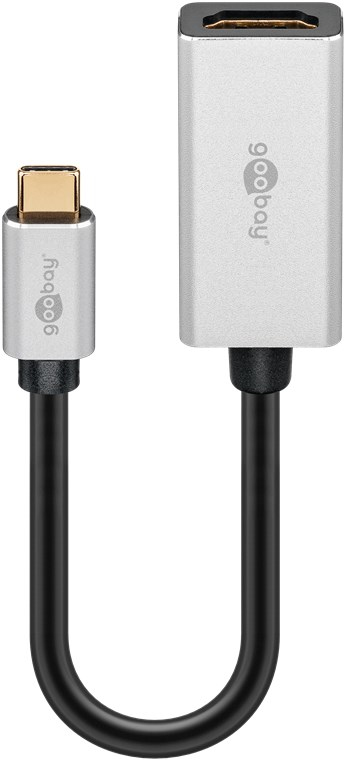Goobay 60194 USB grafisk adapter Sort, Sølv
