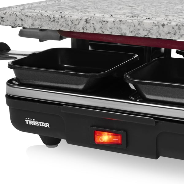 Miniatyrbillede 5 af 7: Tristar RA-2745 raclette grill 4 person(er) 600 W Sort